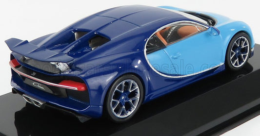 BUGATTI CHIRON LE PATRON SHOWCASE TONE BLUE 1/43 EDICOLA