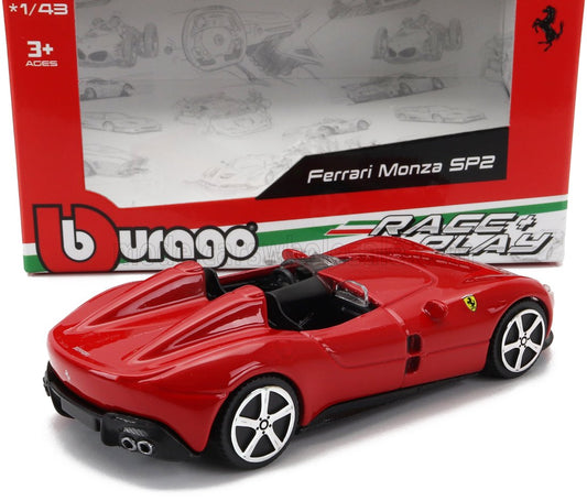 FERRARI MONZA SP2 2018 ROSSO CORSA 1/43 BURAGO