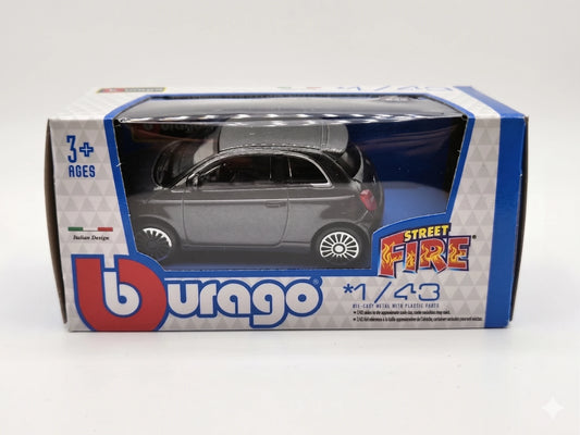 FIAT 500e FULL ELECTRIC 2021 GREY MET 1/43 BURAGO