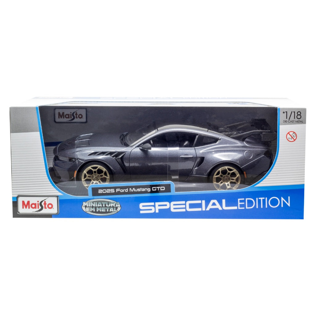 FORD USA MUSTANG GTD 5.2L V8 COUPE 2025 GREY 1/18 MAISTO