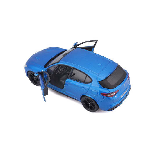 ALFA ROMEO STELVIO Q4 QUADRIFOGLIO 2017 BLU MISANO 1/24 BURAGO