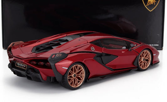 LAMBORGHINI SIAN FKP 37 RED MET 1/18 BURAGO
