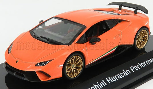 LAMBORGHINI HURACAN PERFORMANTE SHOWCASE ORANGE MET 1/43 EDICOLA