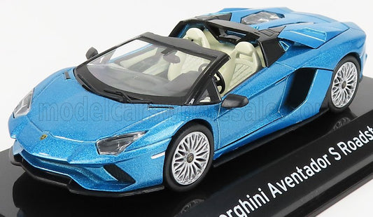 LAMBORGHINI AVENTADOR S ROADSTER SHOWCASE BLUE MET 1/43 EDICOLA