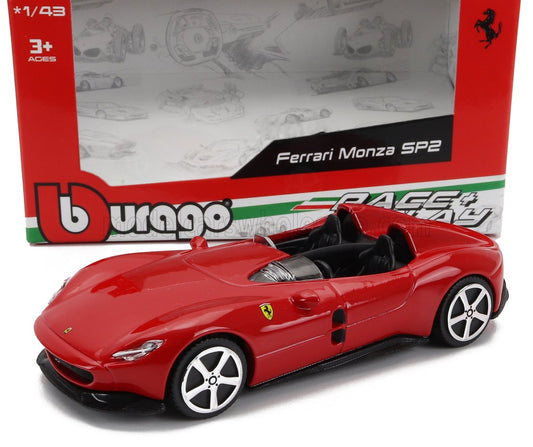 FERRARI MONZA SP2 2018 ROSSO CORSA 1/43 BURAGO