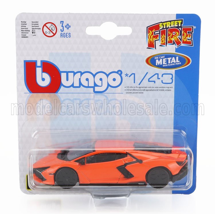 LAMBORGHINI REVUELTO HYBRID ORANGE 1/43 BURAGO