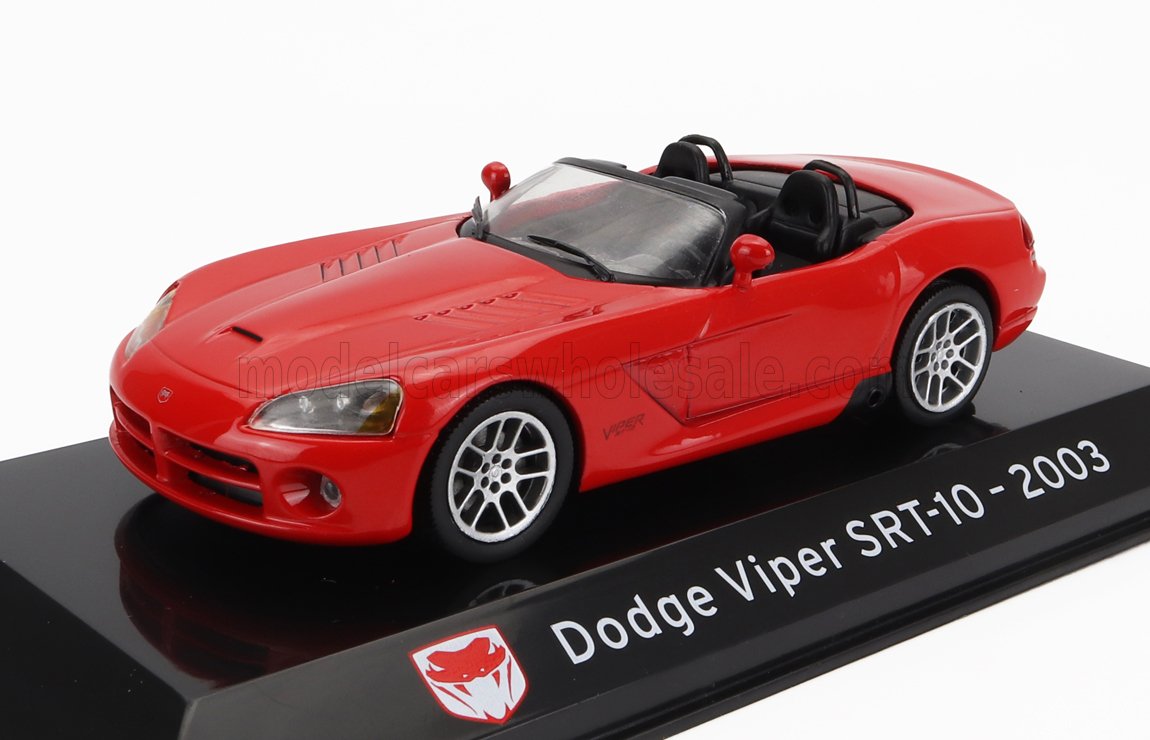 DODGE VIPER SRT-10 SPIDER 2003 SHOWCASE RED 1/43 EDICOLA