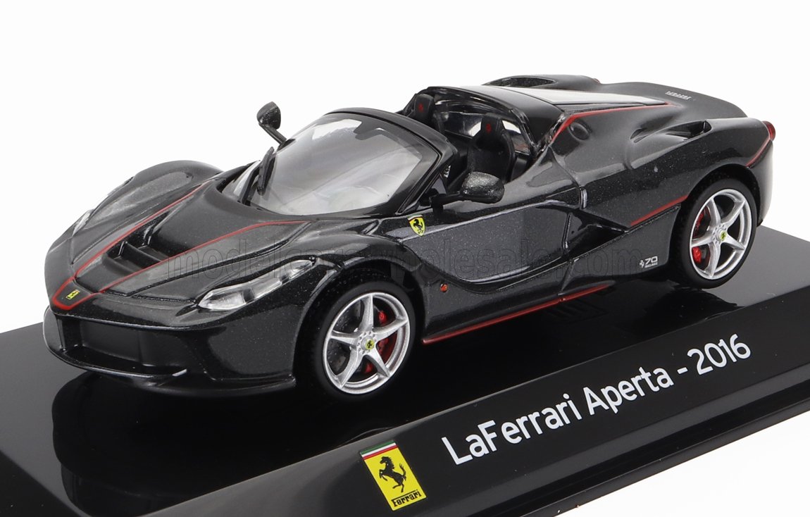 FERRARI LAFERRARI APERTA SPIDER 2016 SHOWCASE BLACK 1/43 EDICOLA