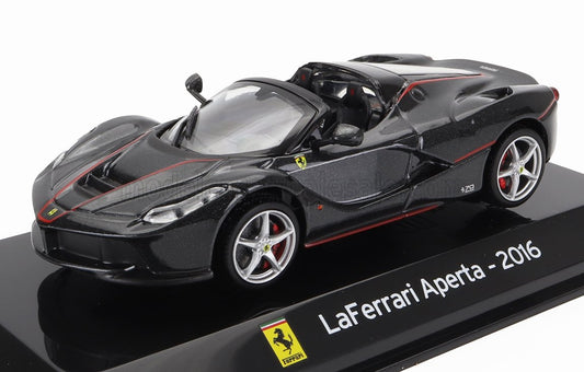 FERRARI LAFERRARI APERTA SPIDER 2016 SHOWCASE BLACK 1/43 EDICOLA