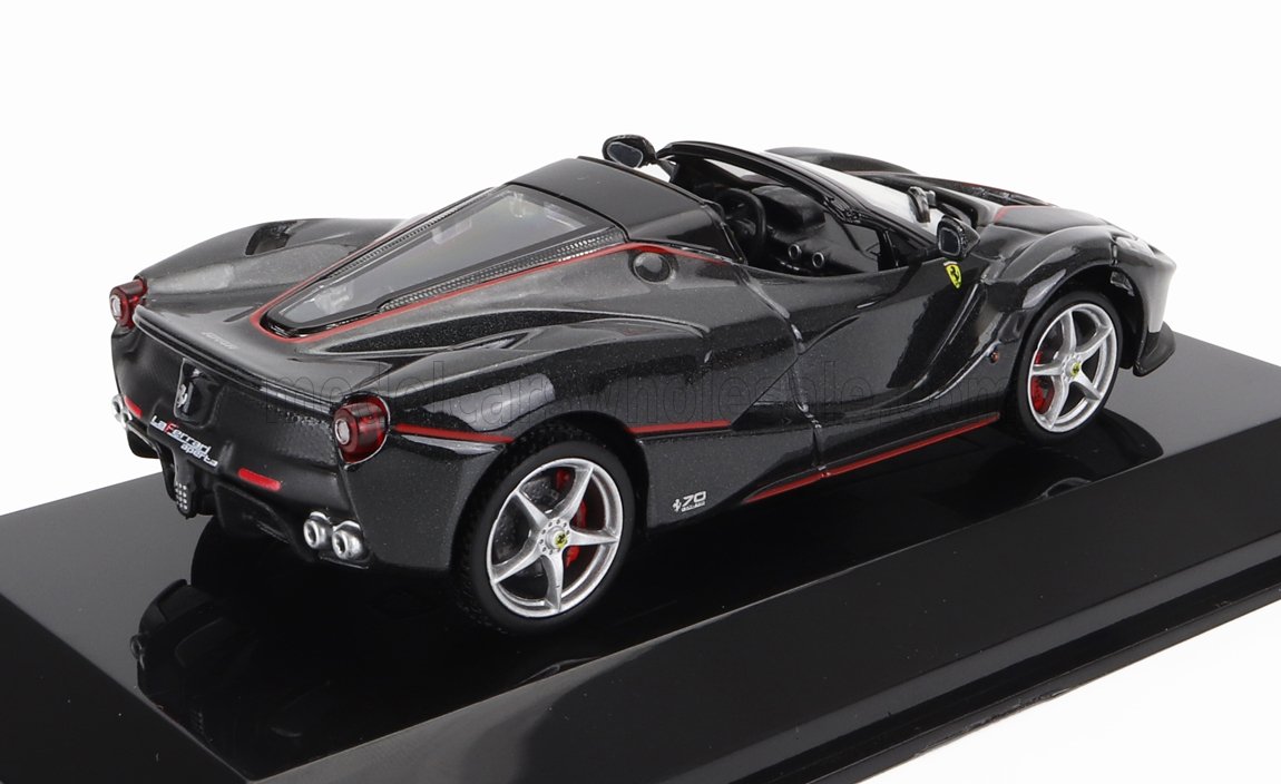 FERRARI LAFERRARI APERTA SPIDER 2016 SHOWCASE BLACK 1/43 EDICOLA