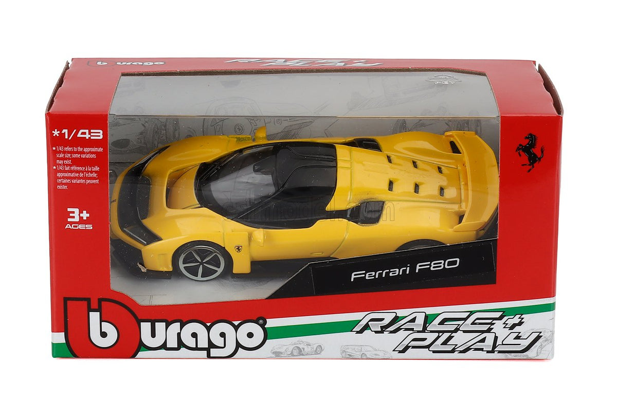 FERRARI F80 2024 YELLOW 1/43 BURAGO