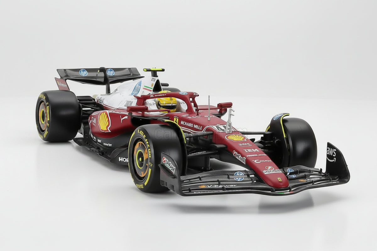 FERRARI F1  SF-25 TEAM SCUDERIA FERRARI MONZA ITALY 2025 LEWIS HAMILTON - NIKI LAUDA WORLD CHAMPION 1/18 BURAGO