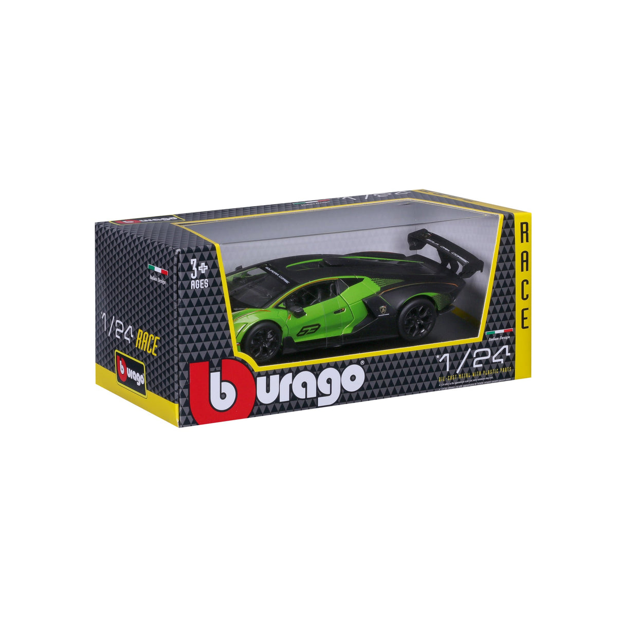 LAMBORGHINI ESSENZA SCV12 N 63 2020 GREEN BLACK 1/24 BURAGO