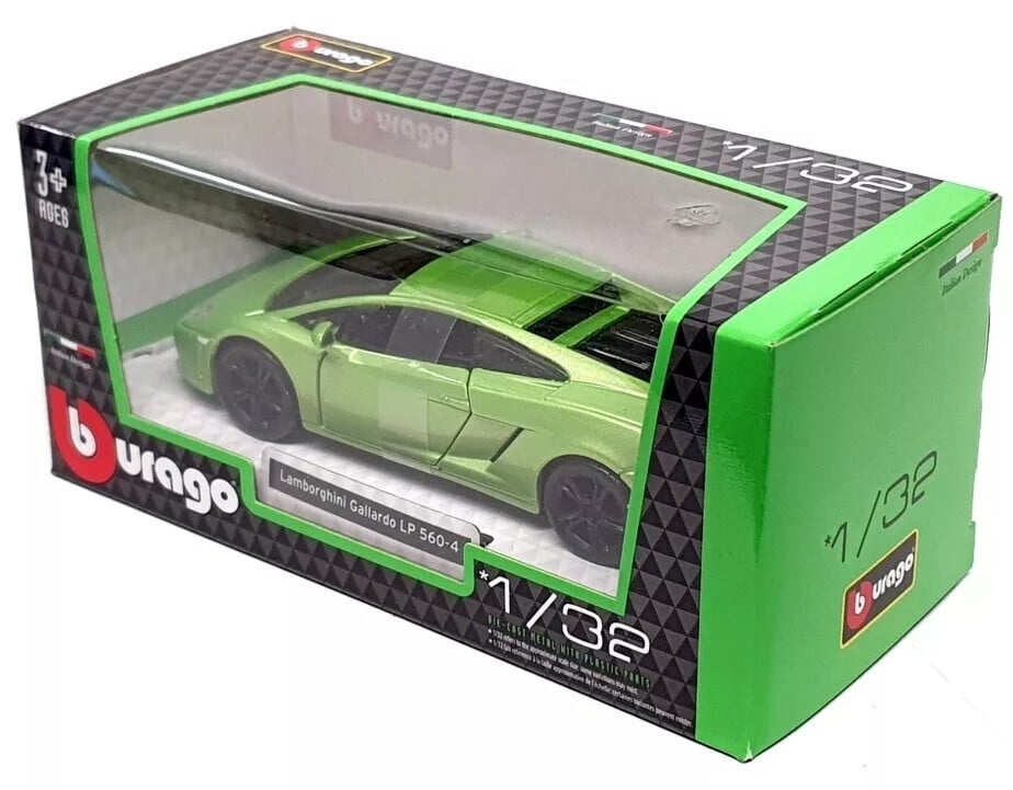 LAMBORGHINI GALLARDO LP560-4 2004 GREEN MET 1/32 BURAGO