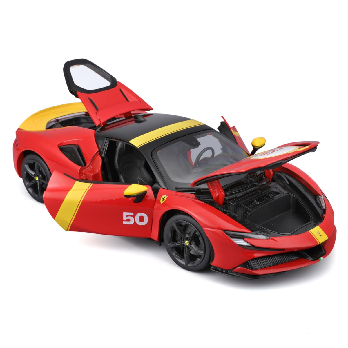 FERRARI SF90 N 50 ASSETTO FIORANO LE MANS RED 1/18 BURAGO