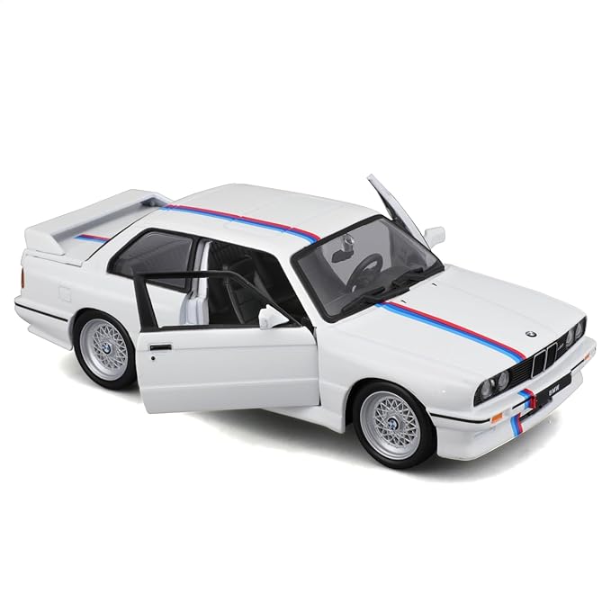 BMW 3-SERIES M3 (E30) 1988 WHITE 1/24 BURAGO
