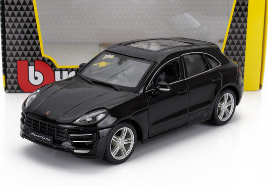 PORSCHE MACAN 2013 BLACK 1/24 BURAGO