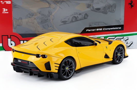 FERRARI 812 COMPETIZIONE GIALLO MODENA 1/18 BURAGO