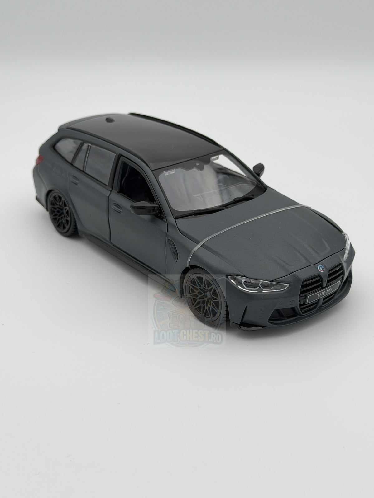Macheta auto BMW M3 G81 TOURING 2023 MATT GREY 1/24 BURAGO