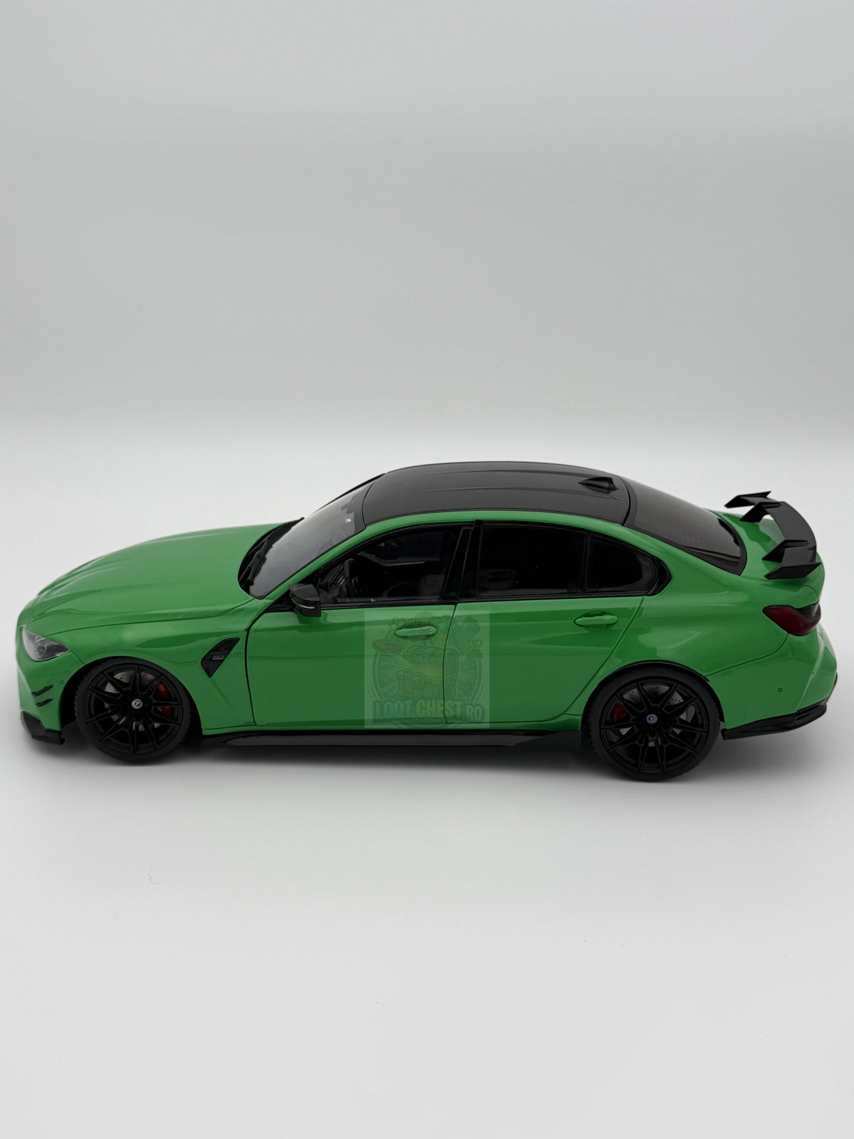 Macheta auto BMW M3 (G80) 2024 GREEN BLACK 1/18 SOLIDO