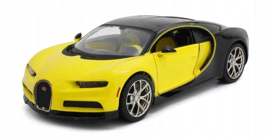 BUGATTI CHIRON LE PATRON 2016 YELLOW - NOCTURNE BLACK 1/24 MAISTO