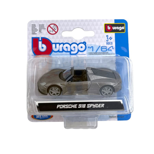 PORSCHE 918 SPYDER 2010 MATT GREY 1/64 BURAGO
