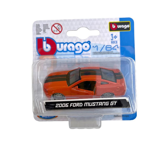 FORD USA MUSTANG GT COUPE 2006 ORANGE 1/64 BURAGO