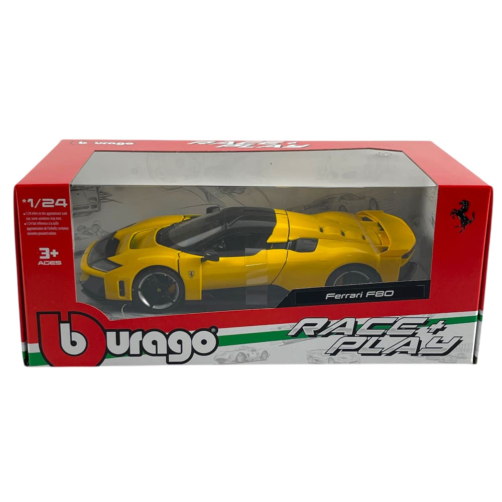 FERRARI F80 2024 YELLOW 1/24 BURAGO