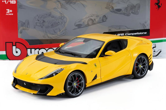 FERRARI 812 COMPETIZIONE GIALLO MODENA 1/18 BURAGO