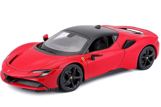 FERRARI SF90 STRADALE RED BLACK 1/18 BURAGO