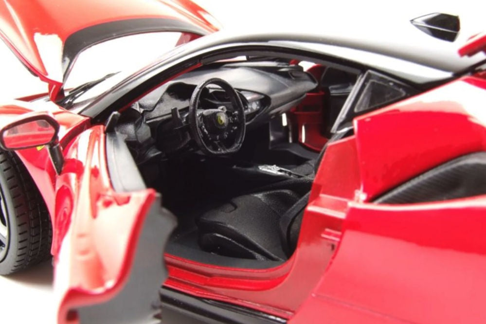 FERRARI SF90 STRADALE RED BLACK 1/18 BURAGO