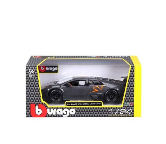 LAMBORGHINI MURCIELAGO LP670-4 SV SUPERVELOCE LIMITED EDITION GREY MET 1/24 BURAGO