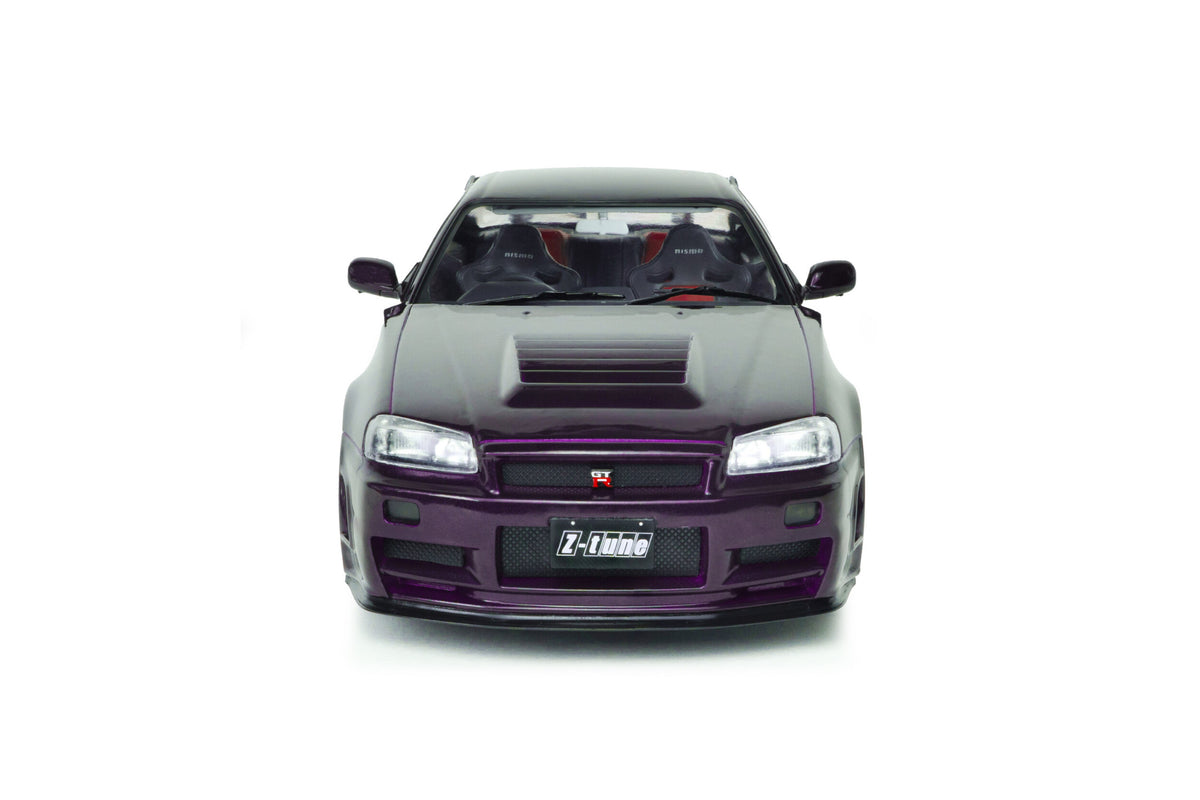 Macheta auto NISSAN SKYLINE GT-R (R34) Z-TUNE 1999 MIDNIGHT PURPLE 1/43 SOLIDO