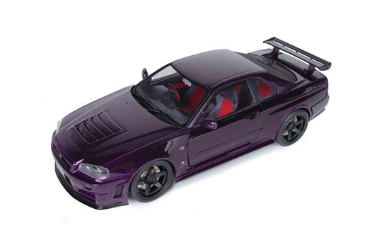 Macheta auto NISSAN SKYLINE GT-R (R34) Z-TUNE 1999 MIDNIGHT PURPLE 1/43 SOLIDO