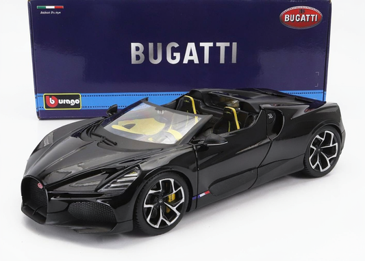 BUGATTI W16 MISTRAL BLACK 1/18 BURAGO