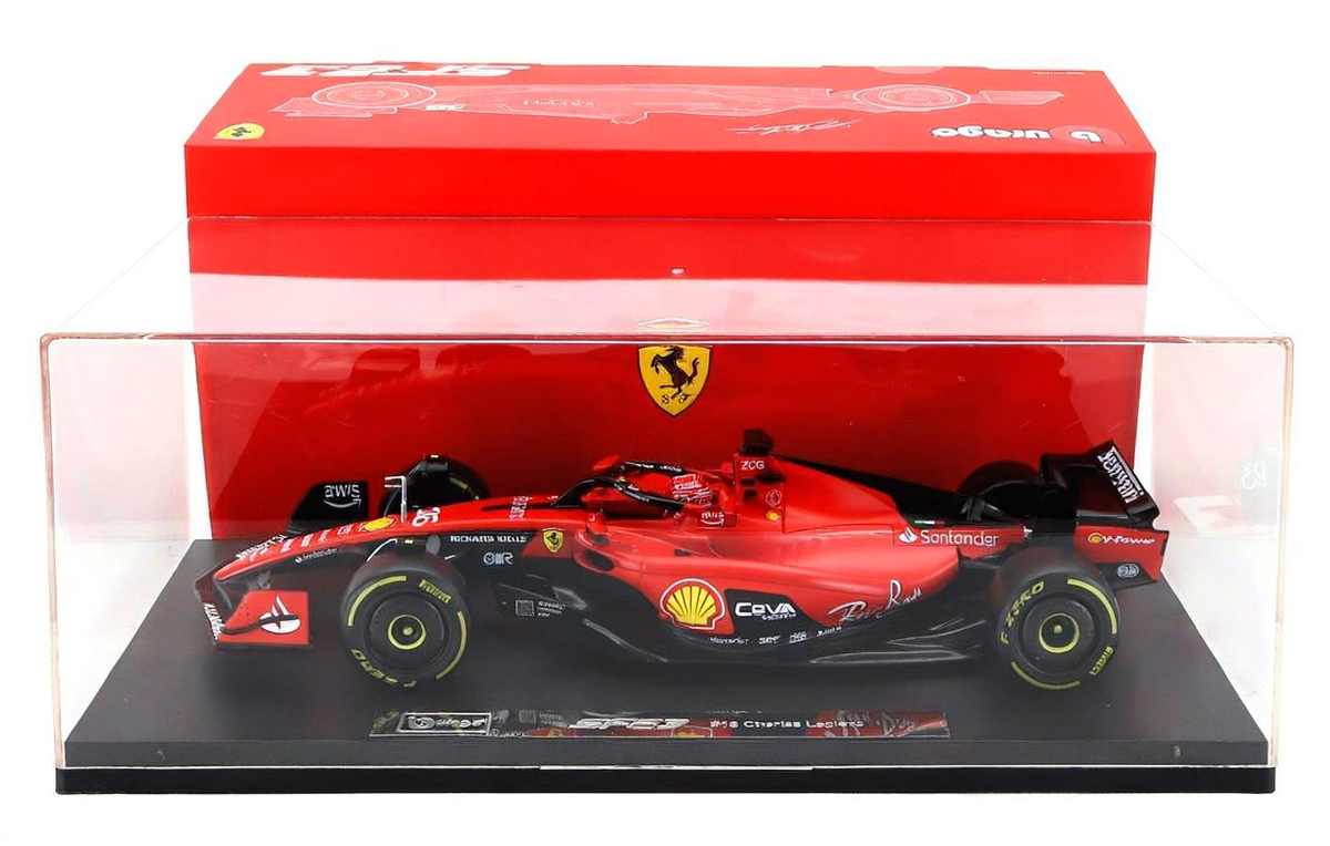 FERRARI F1  SF-23 TEAM SCUDERIA FERRARI 2023 CHARLES LECLERC  1/18 BURAGO