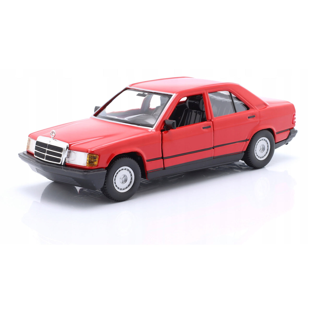 MERCEDES BENZ 190E 1984 RED 1/24 BURAGO