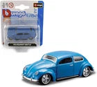 VOLKSWAGEN BEETLE MAGGIOLINO KAFER CUSTOM 1965 BLUE 1/64 BURAGO