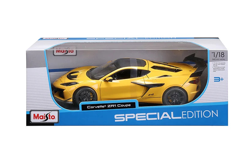 CHEVROLET CORVETTE ZR1 COUPE 2024 YELLOW 1/18 MAISTO