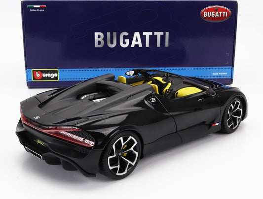 BUGATTI W16 MISTRAL BLACK 1/18 BURAGO