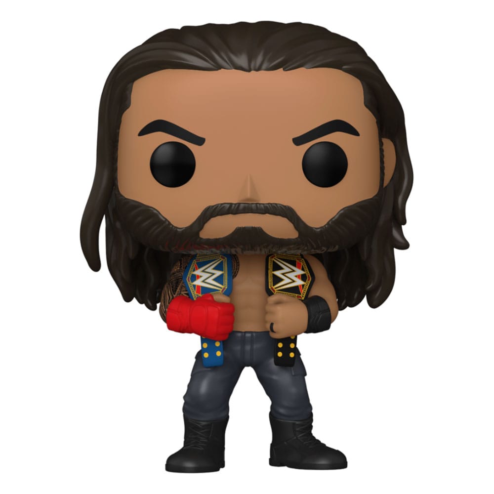 Figurină Funko POP! WWE Roman Reigns w/Belts 9 cm #131