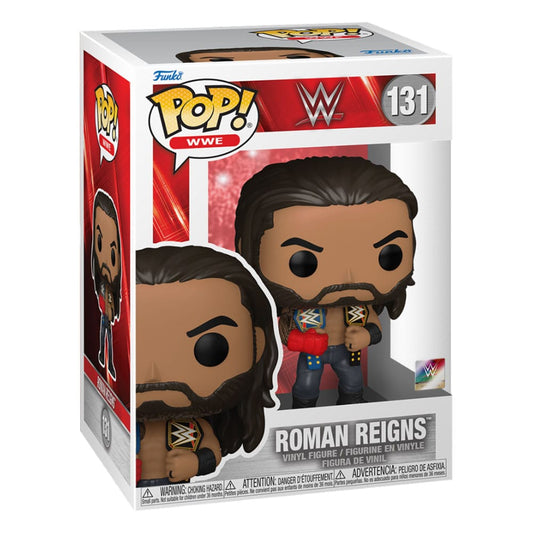 Figurină Funko POP! WWE Roman Reigns w/Belts 9 cm #131