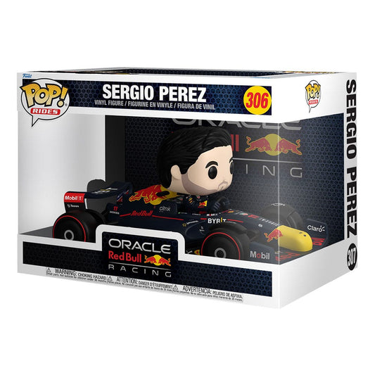 Figurină Funko POP! Formula 1 Rides Super Deluxe Sergio Perez 15 cm #306