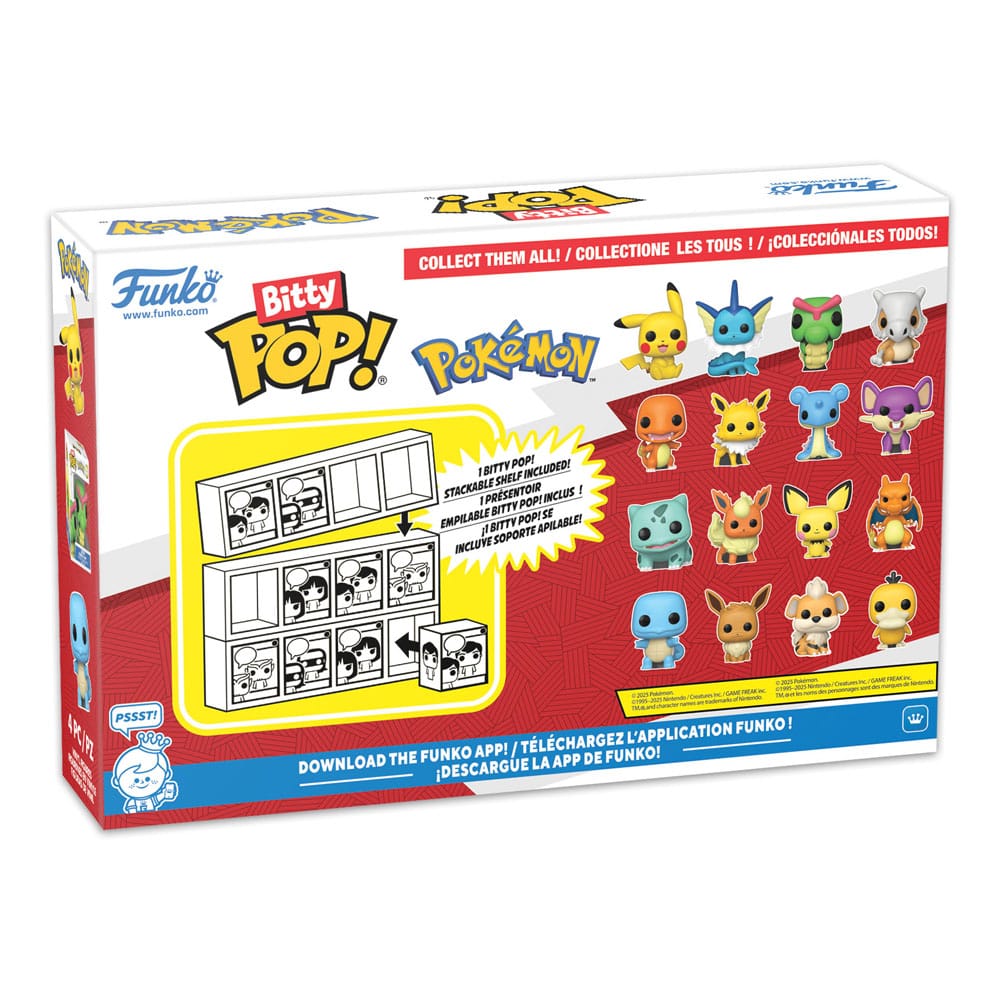 Set mini figurine Funko Bitty POP! Pokémon - 4-Pack (Series 3)