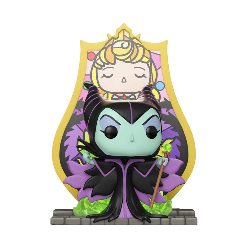 Figurină Funko POP! Disney Deluxe Maleficent (Glass) 9 cm #1610