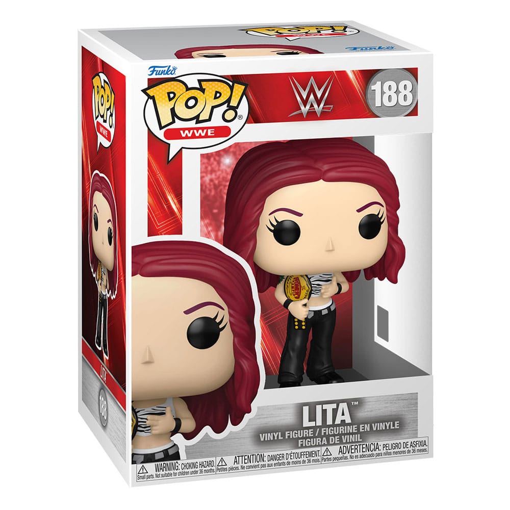 Figurină Funko POP! WWE Lita with Championship Belt 9 cm #188