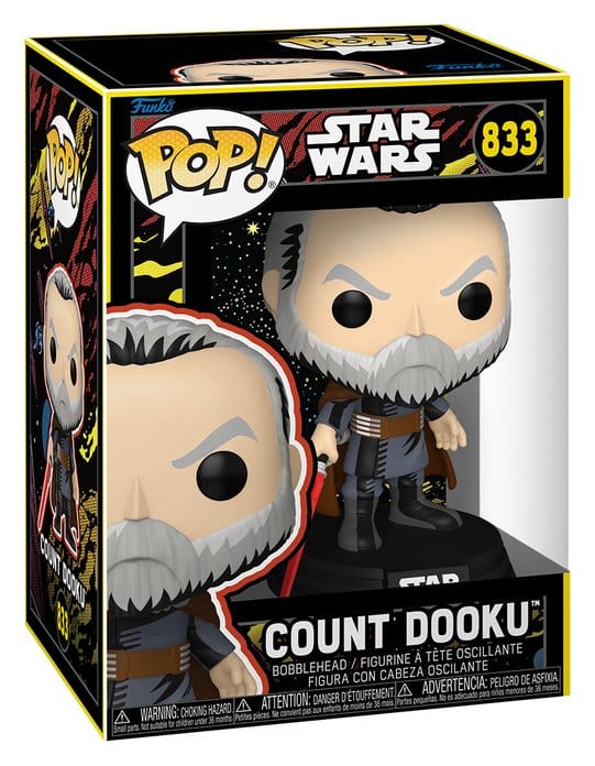 Figurină Funko POP! Star Wars- Dooku (Retro) 9 cm #833