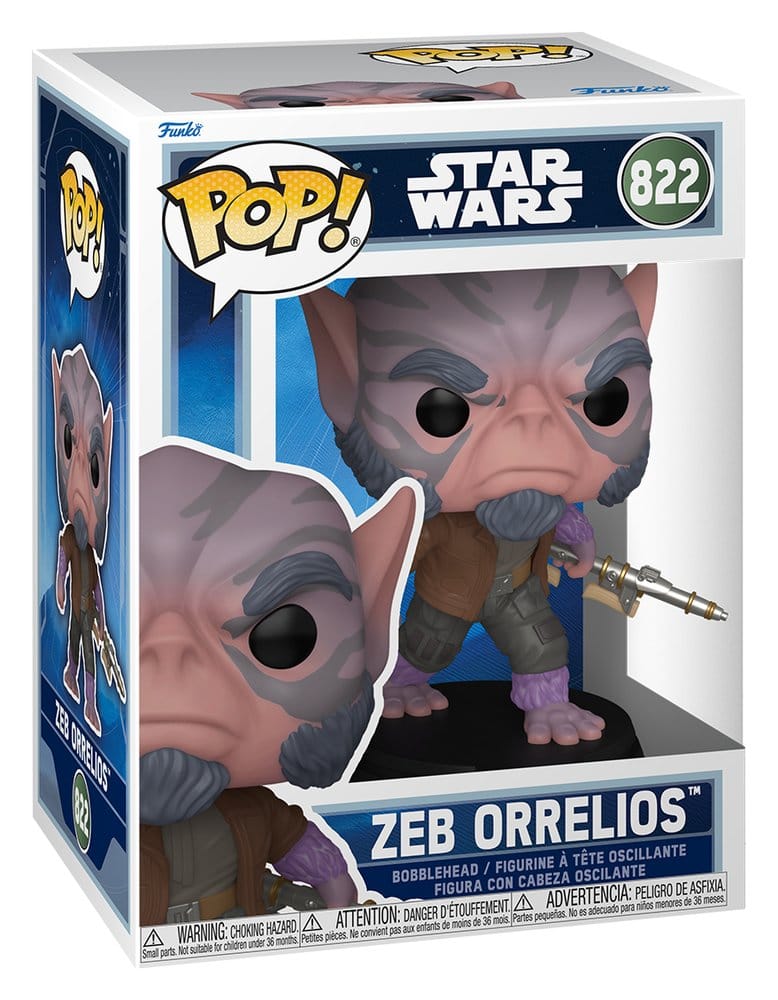 Figurină Funko POP! Star Wars - Zeb Orrelios 9 cm #822