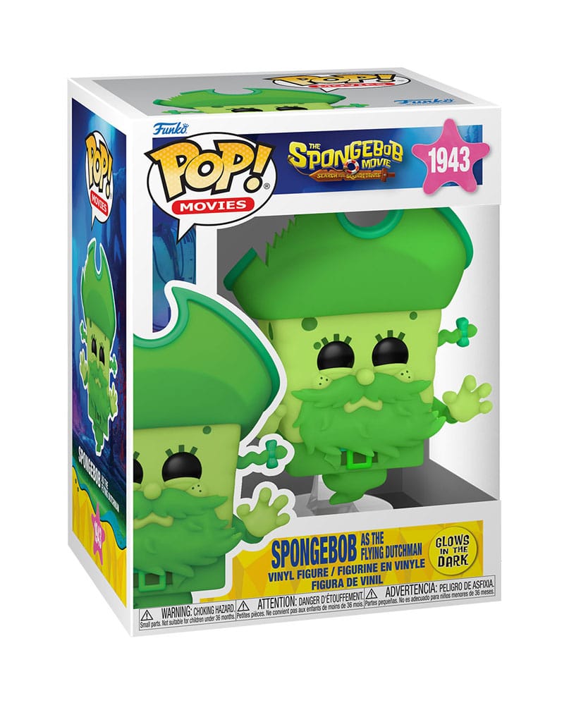 Figurină Funko POP! SpongeBob SquarePants - SpongeBob as the Flying Dutchman (Glow) 9 cm #1943