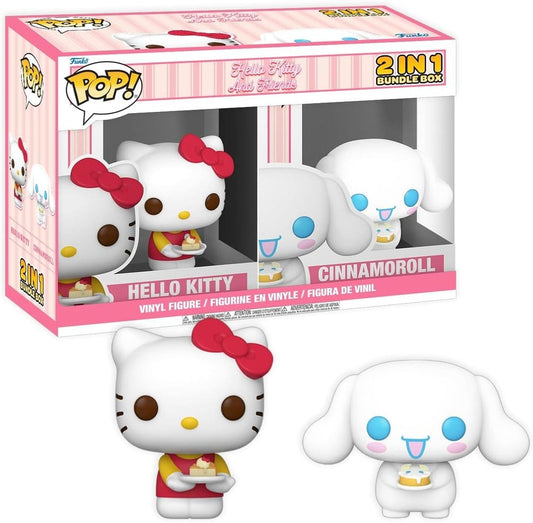 Figurină Funko POP! Hello Kitty Exclusive Box Cinnamoroll & Hello Kitty with Cake